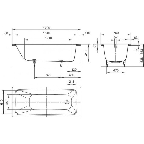 Ванна для дома Kaldewei Cayono 275000010001, фото 2