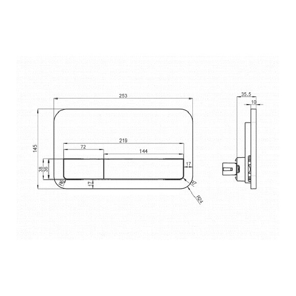 Змивна клавіша Villeroy & Boch Viconnect 92249068, фото , изображение 2