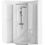 Душевая кабина Rea Axin Chrom REA-K8779 (90x90 см, стекло прозрачное, профиль хром), фото 
