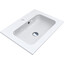 Miraggio Della 0000176 Умивальник прямокутний врізний 60x45 см, білий глянець, Доступні розміри: 60 x 45, Технологія виробництва: Miramarble, Колір виробника: білий глянець, фото 