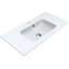 Miraggio Della 0000182 Умивальник прямокутний врізний 90x45 см, білий глянець, Доступні розміри: 90 x 45, Технологія виробництва: Miramarble, Колір виробника: білий глянець, фото 