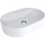 Miraggio France 0000199 Умивальник накладний овальний 60x40 см, білий глянець, Технологія виробництва: Miramarble, Колір виробника: білий глянець, фото 