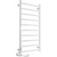 Электрический полотенцесушитель Laris Зебра Альфа ЧК10 R3 77700065 (500x900, белый глянцевый, левый, с таймером), Доступные размеры: 500 x 900, Цвет производителя: белый глянец, Подключение полотенцесушителя: левое, фото 