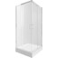 Душова кабіна Qtap Taurus CRM1099SC6 з піддоном Qtap Tern 309912C (TAUCRM1099SC6SET, 90x90 см, прозоре скло, профіль хром), фото 