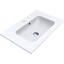 Раковина Miraggio Della 700 Mirasoft 0001069 (70x45 см, белая матовая), Доступные размеры: 70 x 45, Технология производства: Mirasoft Technology, Цвет производителя: белый матовый, фото 