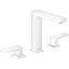Змішувач для умивальника Hansgrohe Metropol Matt White 32515700 (білий матовий, на три отвори, з донним клапаном), фото 
