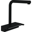 Смеситель для кухни Hansgrohe Aquno Select M81 pull-out spout sBox Matt Black 73830670 (черный матовый, с выдвижной лейкой и дополнительным каскадным изливом), фото 