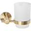 Склянка для зубних щіток Rea Brushed Gold REA-77087 (322233, брашована золота, настінна), Колір виробника: золото брошене (матове), фото 