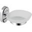 Мыльница Lidz Oreo 0201 (LDORE0201CRM22083, хром/матовое стекло, настенная), фото 