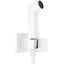 Гигиенический душ с вентилем Hansgrohe Bidette 1jet E White Matt 29233700 (белый матовый, внешняя часть), Цвет производителя: белый матовый, фото 