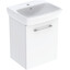 Тумба с умывальником Geberit Selnova Square 502.750.00.1 (50 см, белая, подвесная), Доступные размеры: 50, Цвет производителя: белый, фото 