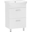 Тумба RJ Toft-L с умывальником Kolo Runa RJFU026-4150WHSET (RJFU026-4150WH+L81950000, 50 см, белая глянцевая, напольная), Доступные размеры: 50, Цвет производителя: белый глянец, фото 