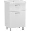 Тумба RJ Flora-B з умивальником Cersanit Moduo RJFU039-0180WHSET (RJFU039-0180WH+K116-013, 80 см, біла глянсова, підлогова), Доступні розміри: 80, Колір виробника: білий глянець, фото 