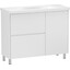 Тумба RJ Forma-XO з умивальником Cersanit Como RJFU013-01100WHSET (RJFU013-01100WH+K32-016-EX, 100 см, біла глянсова, підлогова), Доступні розміри: 100, Колір виробника: білий глянець, фото 