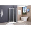 Душевая кабина Damixa Gala Penta Pivot 53WG-405-090WT (90x90 см, стекло прозрачное, профиль белый), фото 