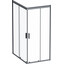 Душевая кабина Am.Pm Gem Square Slide W90UG-404-120290-BT (120x90 см, стекло прозрачное, профиль черный матовый), Доступные размеры: 120 x 90, Цвет производителя: черный матовый, фото 