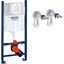 Инсталляция для унитаза 2 в 1 Grohe Rapid SL 388400WG (c креплением к стене), фото 