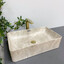 Умивальник VBI Arabba M Beige Stone VBI-013504 (55x35 см, бежевий камінь), Доступні розміри: 55 x 35, Колір виробника: бежевий камінь, фото 