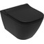 Безободковый подвесной унитаз Volle Solo Black 13-55-111Black (черный матовый, с сиденьем), Цвет производителя: черный матовый, фото 
