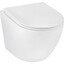 Безобідковий підвісний унітаз Kroner Harz WHI493736 (KH493736WHIR, з сидінням), фото 