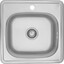 Кухонна мийка Kroner KRP Satin 4848 (Satin-484806160, 48x48 см, 0.6 мм, з сифоном), фото 