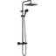 Душова система із термостатом Hansgrohe Vernis Shape Showerpipe 240 Black Matt 26427670 (чорна матова), фото 