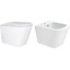 Комплект Qtap Tern QT1733052EUQW47437 (унитаз подвесной Qtap Tern Rimless QT17332303ASW + биде подвесное Qtap Tern QT17551303GW), фото 