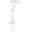 Душова система з термостатом Ferro Trevi Square Chrome NP75SQ-TRV7U, фото 
