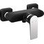 Смеситель для душа Ferro Algeo Square Black Matt/Chrome BAQ7BLC (черный матовый/хром), фото 
