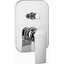 Смеситель скрытого монтажа для ванны Ferro Algeo Square Chrome BAQ7P (внутренняя часть в комплекте), фото 