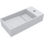Умивальник Miraggio Toni 450 L Mirasoft 8814209 (45x22 см, білий матовий), Доступні розміри: 45 x 22 L, Технологія виробництва: Mirasoft Technology, фото 