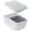 Безобідковий підвісний унітаз Geberit iCon Square Rimfree 201950000+571910000 (з сидінням), фото 