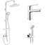 Комплект смесителей для ванной комнаты Kroner Armada & Hagen & Bidet KRAC064KC010C082 (Armada-C064K+Hagen-C010+Bidet-C082), фото 