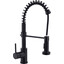 Смеситель для кухни Perla Henry PBZ6912B (черный матовый, с выдвижной лейкой и гибким изливом), Цвет производителя: черный матовый, фото 