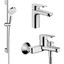 Комплект смесителей 3 в 1 для ванной комнаты Hansgrohe Vernis Blend 70 71550111 (71550000+71440000+26533400), фото 