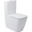 Безободковый унитаз-компакт Devit Quadra Vortex Flush 2050140 (воронкообразный, c сиденьем), фото 