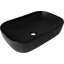 Умывальник Qtap Robin Black Matt QT132143PMBMBN (60x39 см, черный матовый, чаша), фото 