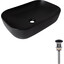 Умывальник Qtap Robin Black Matt QT132143PMBMBN47296 (60x39 см, черный матовый, чаша, с донным клапаном), фото 