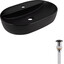 Умывальник Qtap Scorpio Black Matt QT142203MBMBN48469 (60x40 см, черный матовый, с донным клапаном), фото 