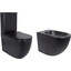 Комплект 2 в 1 QT13226083AMB47928: безободковый унитаз-компакт Qtap Robin Ultra Quiet QT13226083AMB + биде напольное Qtap Robin QT13442141CMB, фото 