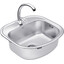 Комплект S474908ALC032: кухонна мийка Kroner KRP Satin - 4749 + змішувач для кухні Agua Leon - C032, фото 