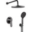 Душевая система Kroner Element 211335B-5301 (графит, скрытого монтажа), Цвет производителя: графит, фото 