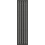 Вертикальный радиатор Navin Largo Double Black Matt 02-244063-4518 (45x180, черный муар), Цвет производителя: черный матовый, фото 