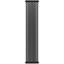 Вертикальний радіатор Navin Calidum 2-8 Black 02-254004-3818 (38x180, чорний муар), Колір виробника: чорний муар, фото 