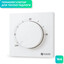 Терморегулятор для електричної теплої підлоги Navin EH84WM-16A (24-160171-0140, білий матовий), Колір виробника: білий матовий, фото 