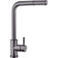 Змішувач для кухні Kroner KRP Edelstahl Klassisch - PVD03917 (графіт брашований, з висувною лійкою), Колір виробника: графіт брашований, фото 