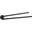 Полотенцедержатель VBI Venus Black VBI-040018BL (черный матовый, двойной, поворотный), Цвет производителя: черный матовый, фото 