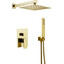 Душевая система VBI Loreno Gold VBI-050209GL (золото, скрытого монтажа), Цвет производителя: золото, фото 
