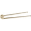 Полотенцедержатель VBI Venus Brushed Gold VBI-040018NI (брашированное золото, двойной, поворотный), Цвет производителя: брашированное золото (матовое), фото 