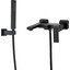 Змішувач для ванни VBI Loreno Black VBI-050206BL (чорний матовий, з лійкою та шлангом), Колір виробника: чорний матовий, фото 